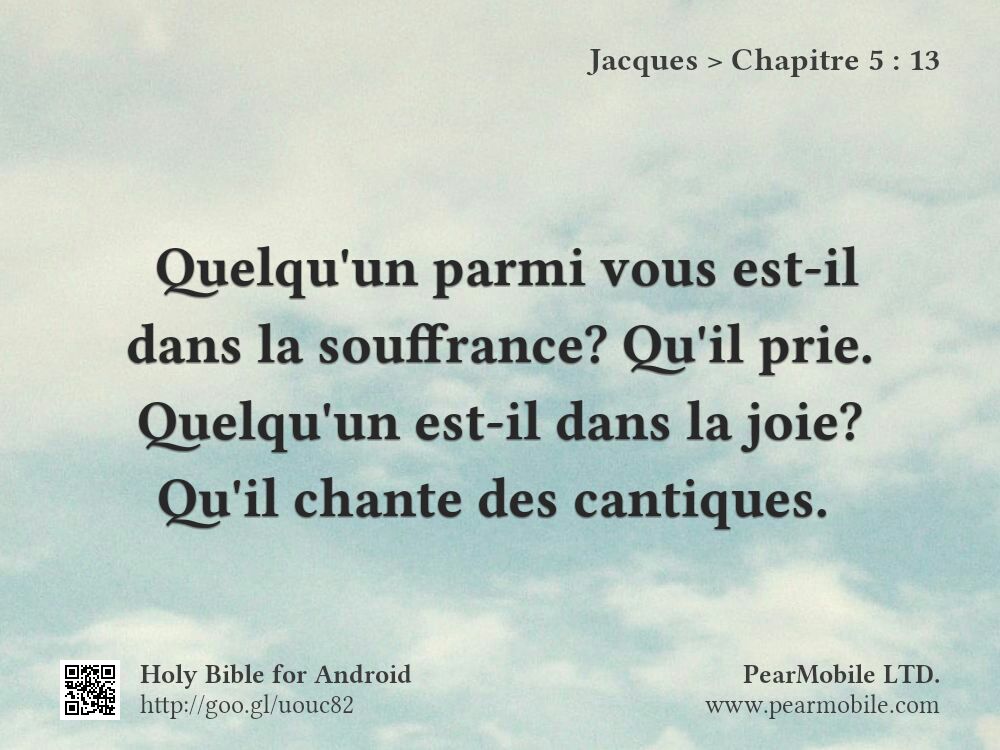 Jacques, Chapitre 5:13